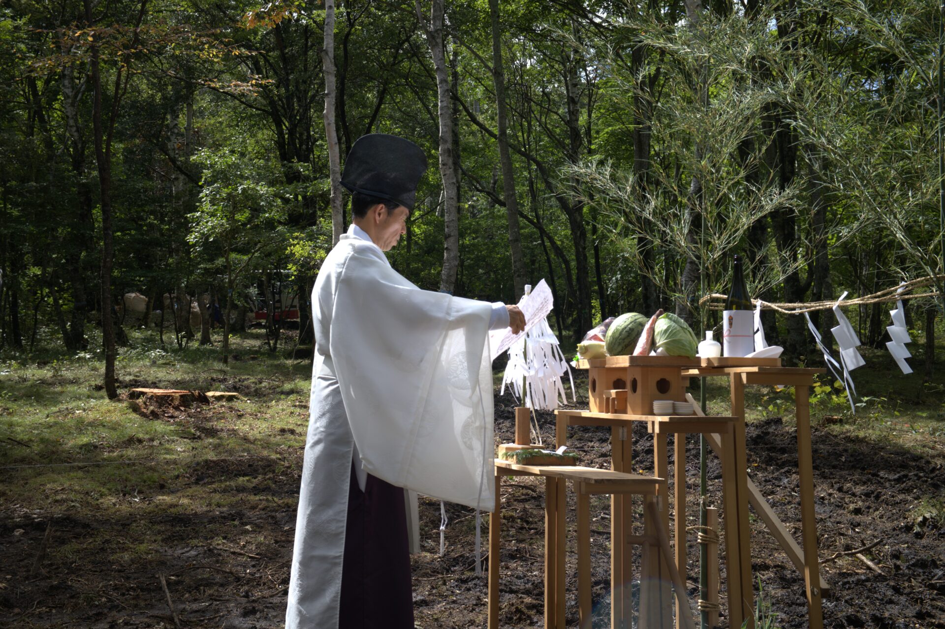 南牧村で地鎮祭を執り行いました